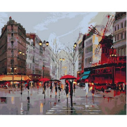 Paint by Numbers Kit Paris 40x50 cm T40500202