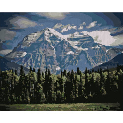 Wizardi Painting by Numbers Kit Mountains 40x50 cm T40500327