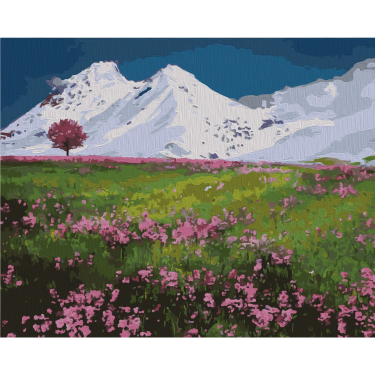 Wizardi Painting by Numbers Kit Mountain Tops 40x50 cm T40500328