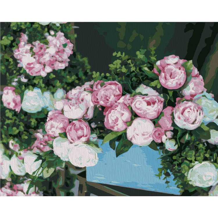 Wizardi Painting by Numbers Kit Rose Splendour 40x50 cm T40500333