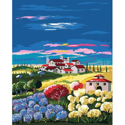 Paint by Numbers kit Field with Hydrangeas 50x40 cm T50400201