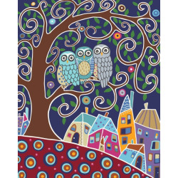 Paint by Numbers Kit Owls T50402032