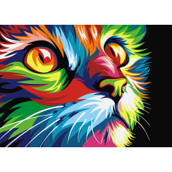 Painting by Numbers Rainbow Cat A4 29,7x21cm TA40108