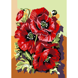 Painting by Numbers Poppies A4 29,7x21cm TA40113