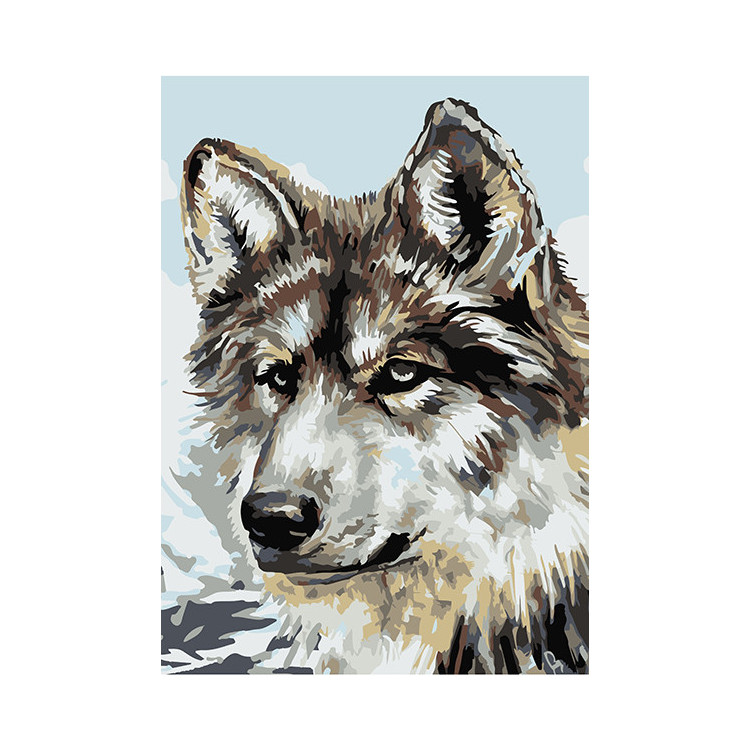 Painting by Numbers Wolf A4 29,7x21cm TA40117