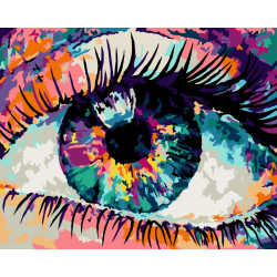 Rainbow eye 40x50 cm W005