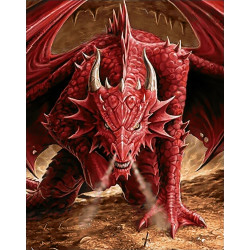 (discontinued copyright) Dragon's Anger 38*48 cm WD178