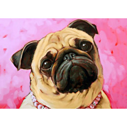 SALE (Discontinued) Pug 38*27 cm WD182