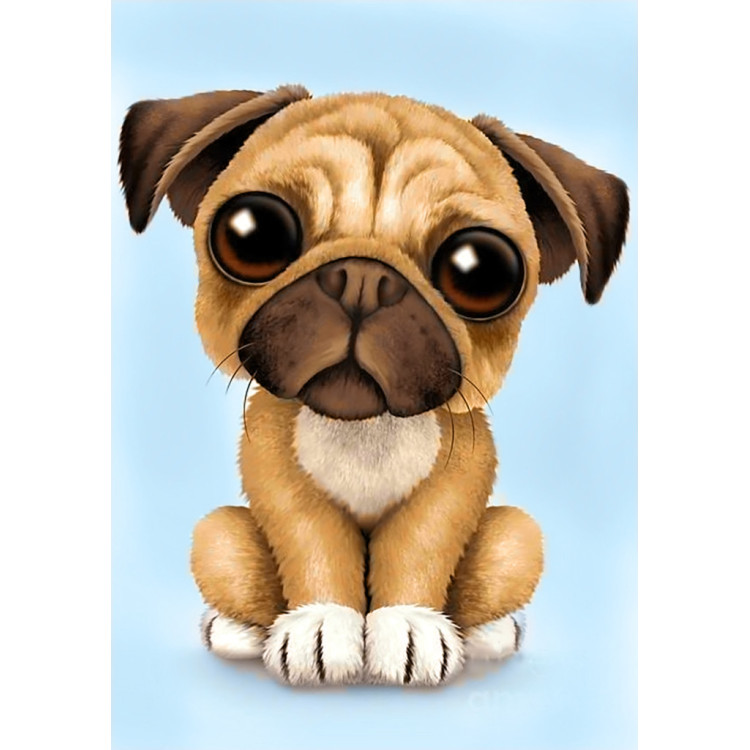 Little Pug 20*30 cm WD190