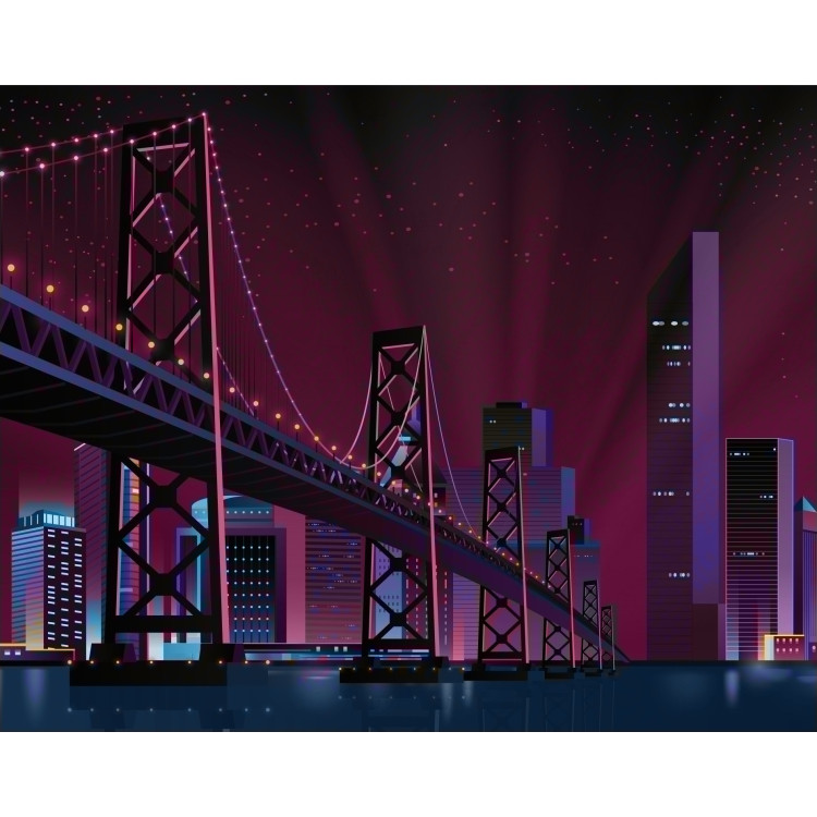 SALE (Discontinued) City Bridge 48*38 cm WD2430