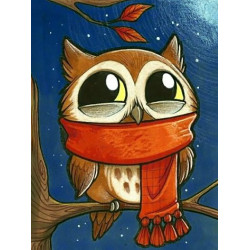 Owlet with Scarf WD2363