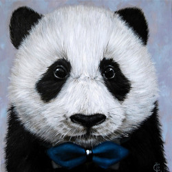 Panda with Bow Tie WD2466