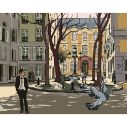 Paint by Numbers Kit Parisian Street T40500039