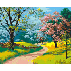 Paint by Numbers Kit Blooming Spring T40500067