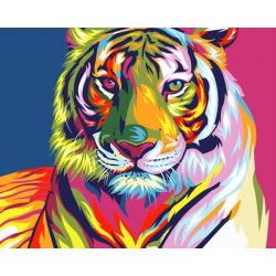 Paint by Numbers Kit Rainbow Tiger T40500071