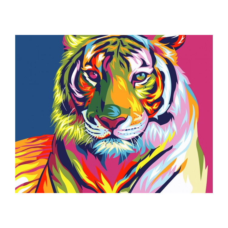 Paint by Numbers Kit Rainbow Tiger T40500071