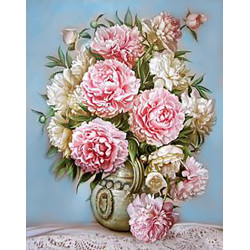 Puff Peonies 48x38cm WD001