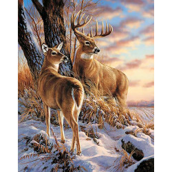 Deer in Winter WD085