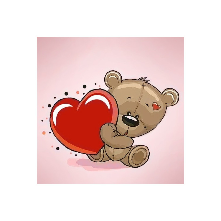 Little Bear's Heart 20*20 cm WD2299