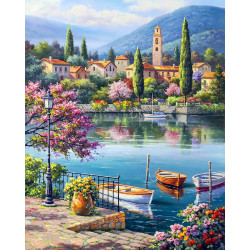 Village Lake Afternoon 40 х 50 cm WD311