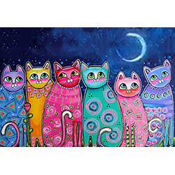 Colourful Cats WD2390