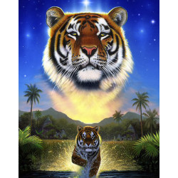 copyright (SALE) Tiger of the Lake 38*48 cm WD2411