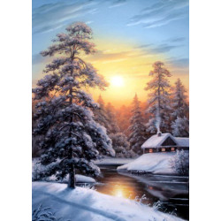 Winter sunrise 50*70 cm WD2611