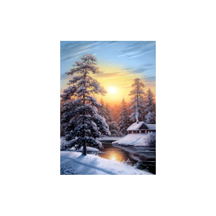 Winter sunrise 50*70 cm WD2611