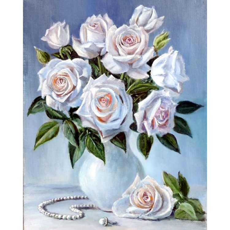 BOUQUET OF WHITE ROSES WD2617