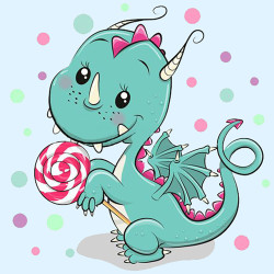 Dragon with Candy WD2471