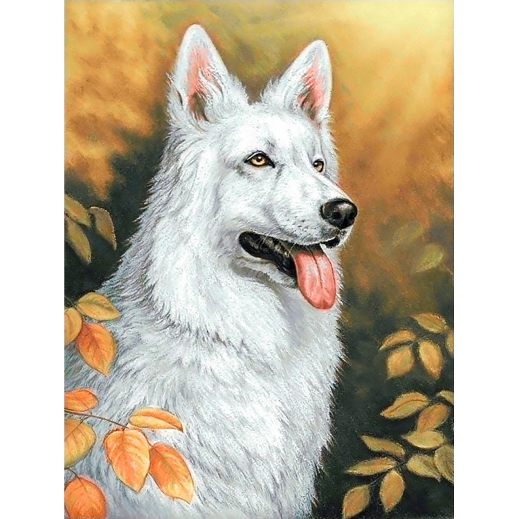 White Dog 30*40 cm WD2678