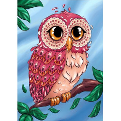 Colourful Owl  27*38 cm WD2491