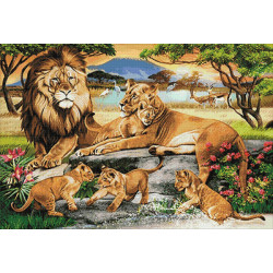 Lion Family 68*100 cm WD2507