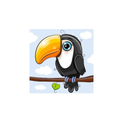 Baby Toucan 20*20 cm WD2526