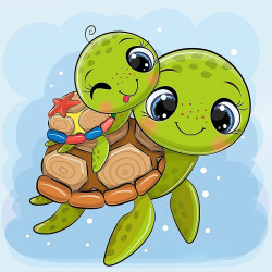 Little Turtles 20*20 cm WD2527