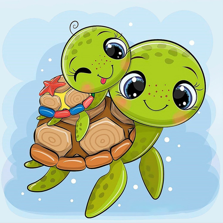 Little Turtles 20*20 cm WD2527