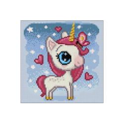 Unicorn in Love 20*20 cm WD2530