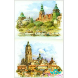 Rice card for decoupage "Landscape No. 4" 21x29 cm AM400064D