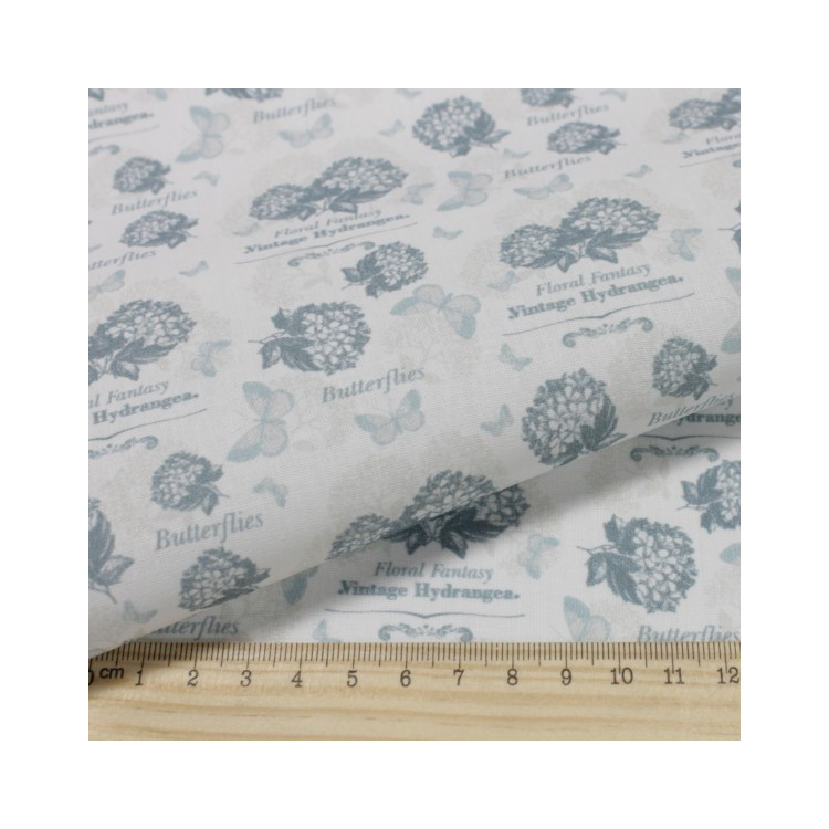 Vintage Hydrangeas N1 Grey-Blue AM629001T