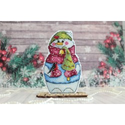 Snowman with Christmas tree SR-843