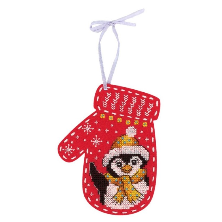 Christmas felt mitten "Penguin" ST-974