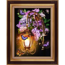 Lantern in lilac 30*40 cm AM1722