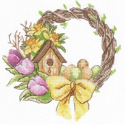 Spring wreath SANV-36