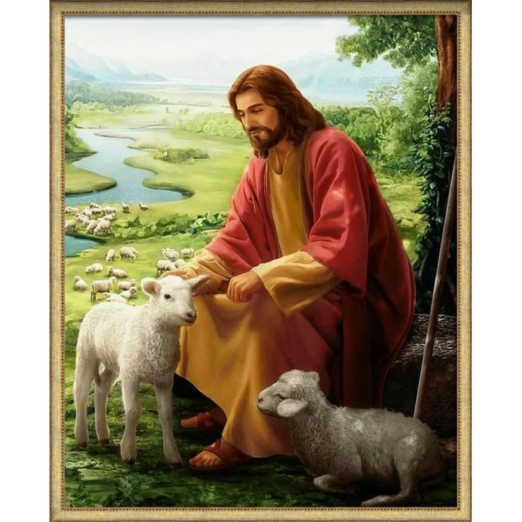 Christ the Shepherd 40*50 cm AM4112