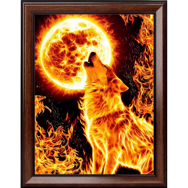 Fire Wolf 30*40 cm AM1855