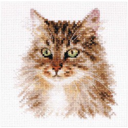 Cross-stitch kit  "Siberian cat" S1-35