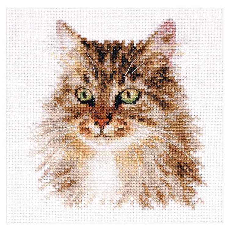 Cross-stitch kit  "Siberian cat" S1-35