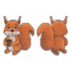 Cross-stitch kit "Christmas tree toy. Squirrel" S1503