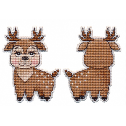 Cross-stitch kit "Christmas tree toy. Fawn" S1504