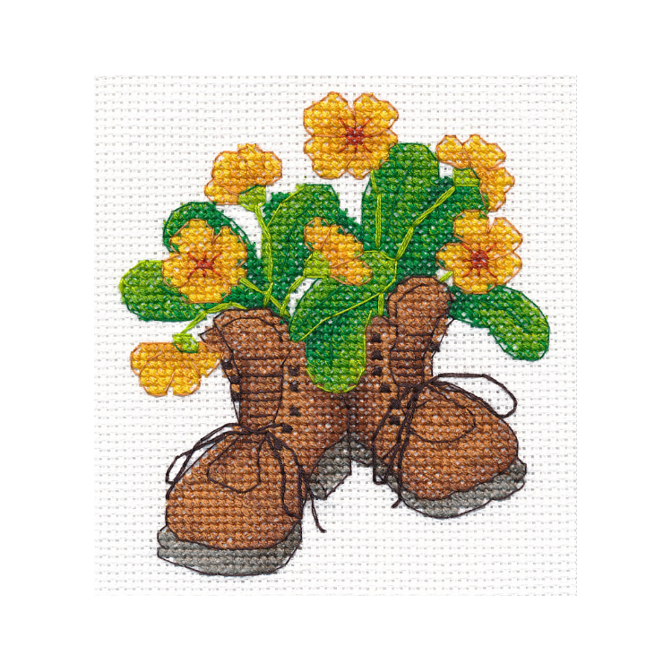 Cross-stitch kit "Garden shoes" S1512